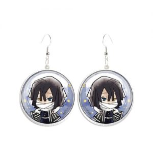 Boucles d’Oreilles Demon Slayer Iguro Obanai