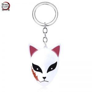 Porte-Clé Katana Demon Slayer Sabito Masque de Renard