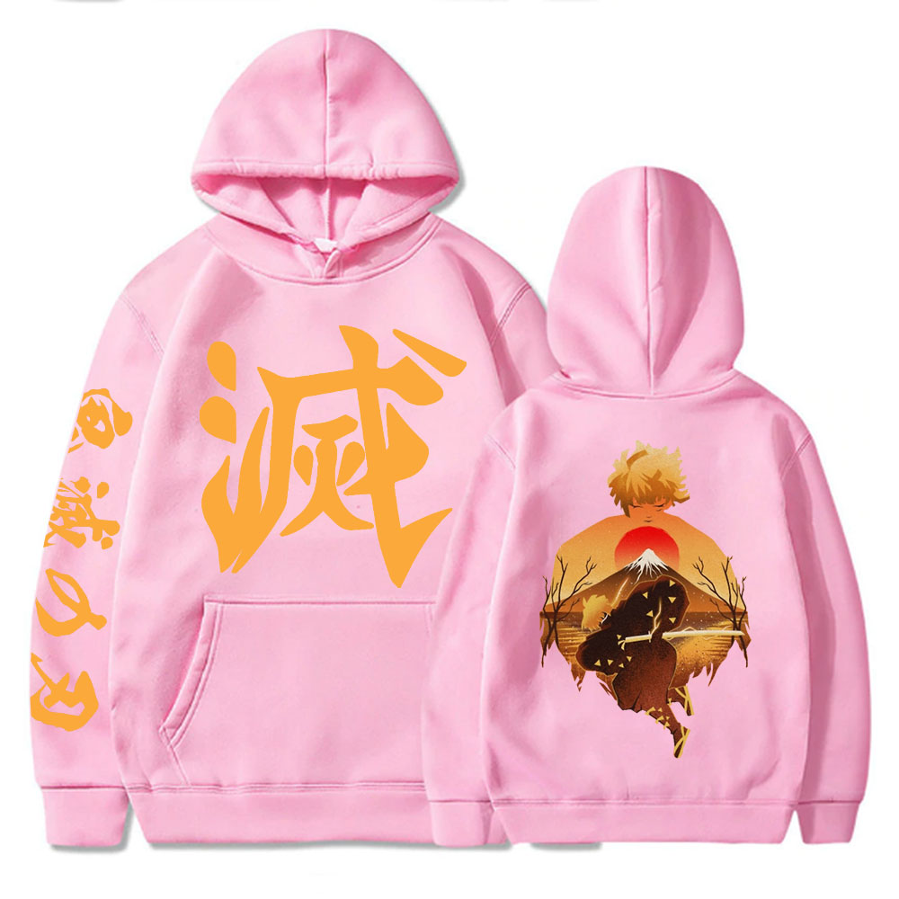 Sweat Demon Slayer Rose Zenitsu Couché de Soleil S
