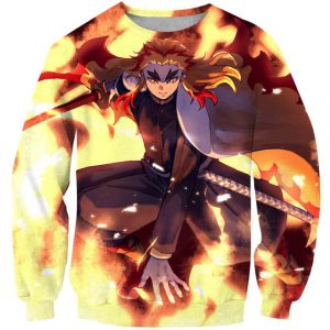 Pull Demon Slayer Kyojuro Souffle du Feu 2XS