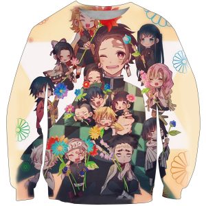 Pull Demon Slayer Pourfendeurs De Démons Kawaii 2XS