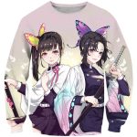 Pull Demon Slayer Shinobu Kocho et Kanao Tsuyuri 2XS