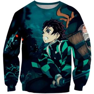 Pull Demon Slayer Tanjiro Se Défendant 2XS