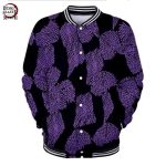 Veste Demon Slayer Baseball Kokushibo XXXL